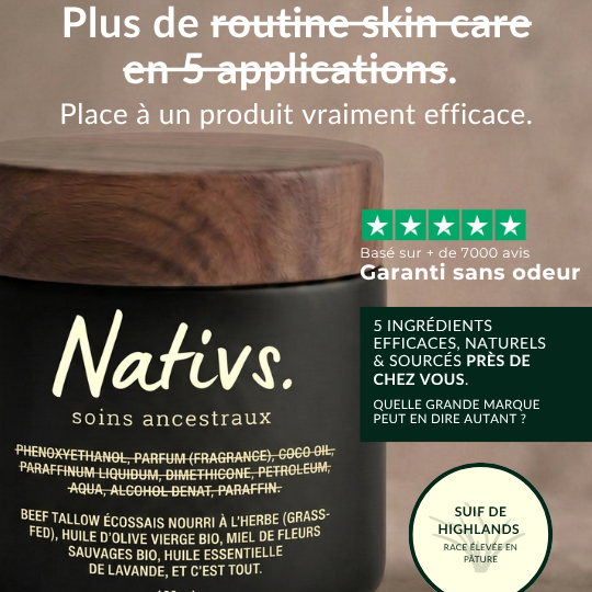 Crème au suif multi-usages